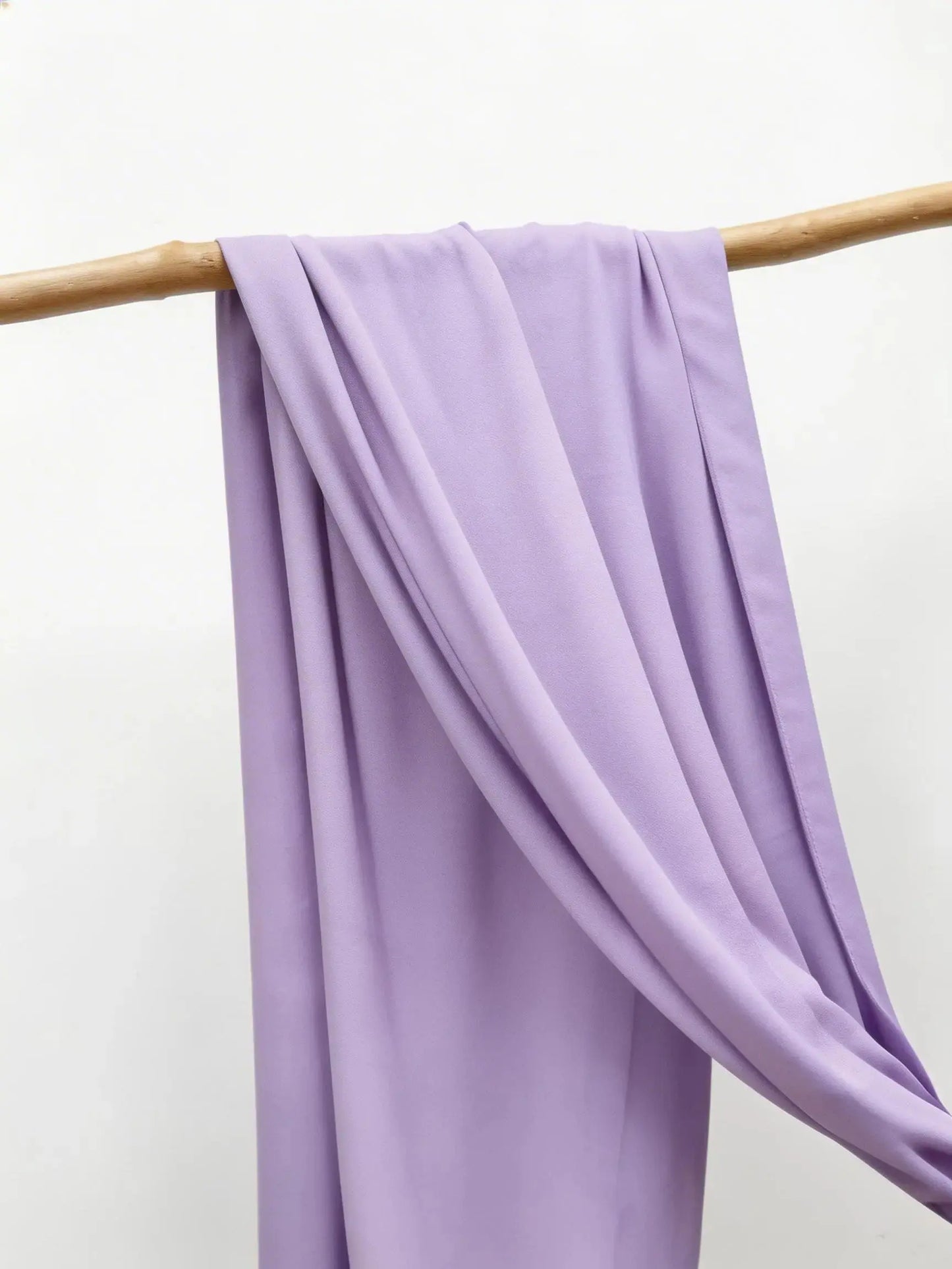 Chiffon Hijab light purple - aesthetic view  white background