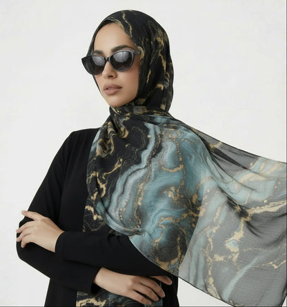Modal prints -  Grey Moon Light Marble