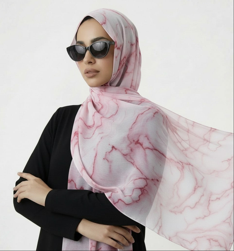 Modal prints - Pink Waves Marble