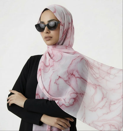 Modal prints - Pink Waves Marble