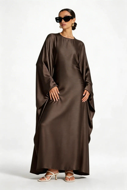 model wearing Kaftan dress front view