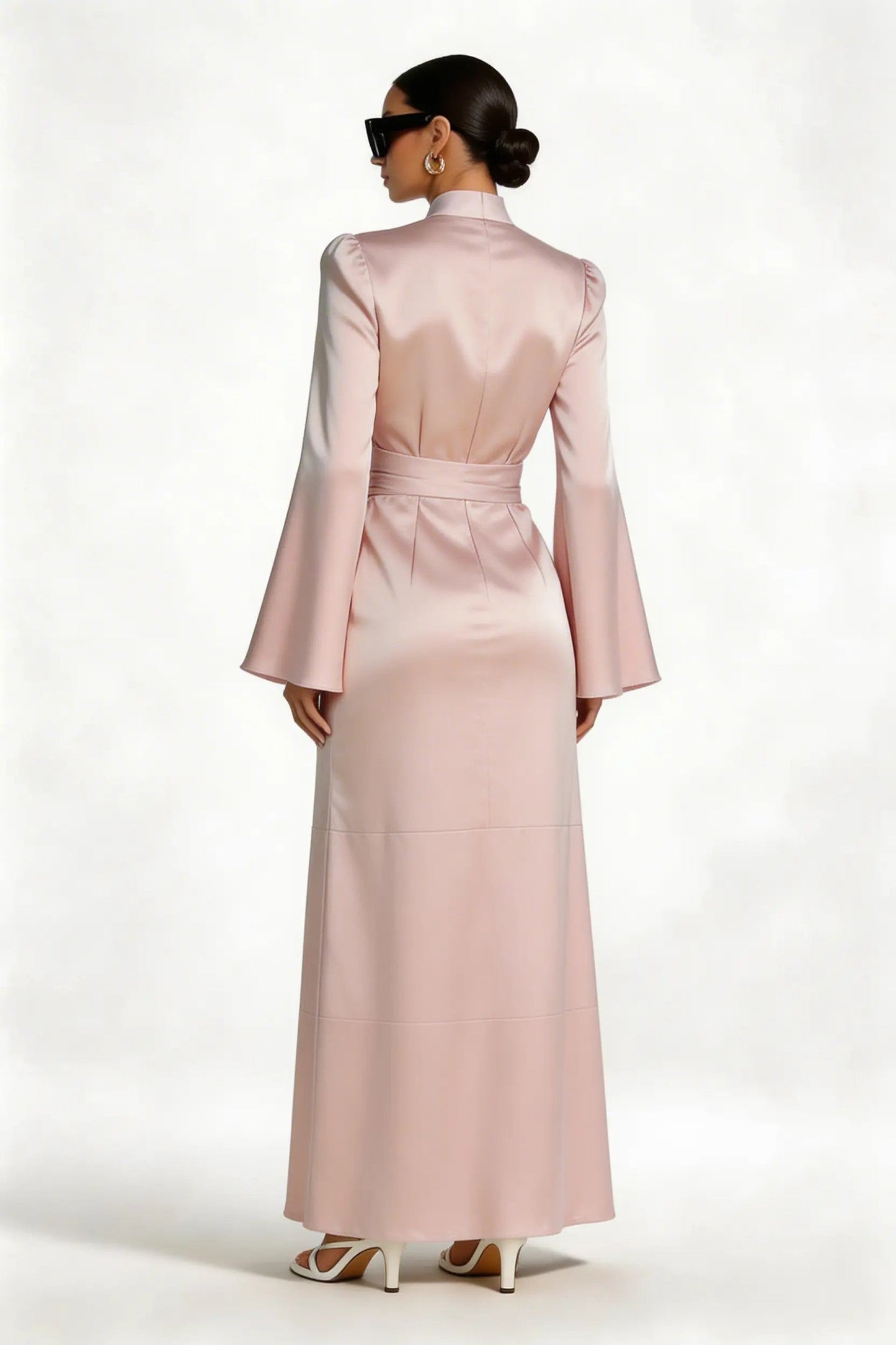 pearl dress back-view