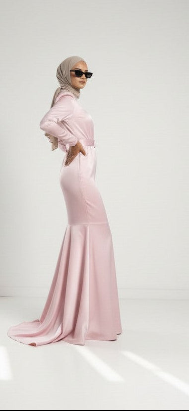 sweety dress pink  side view A - zarelladesign